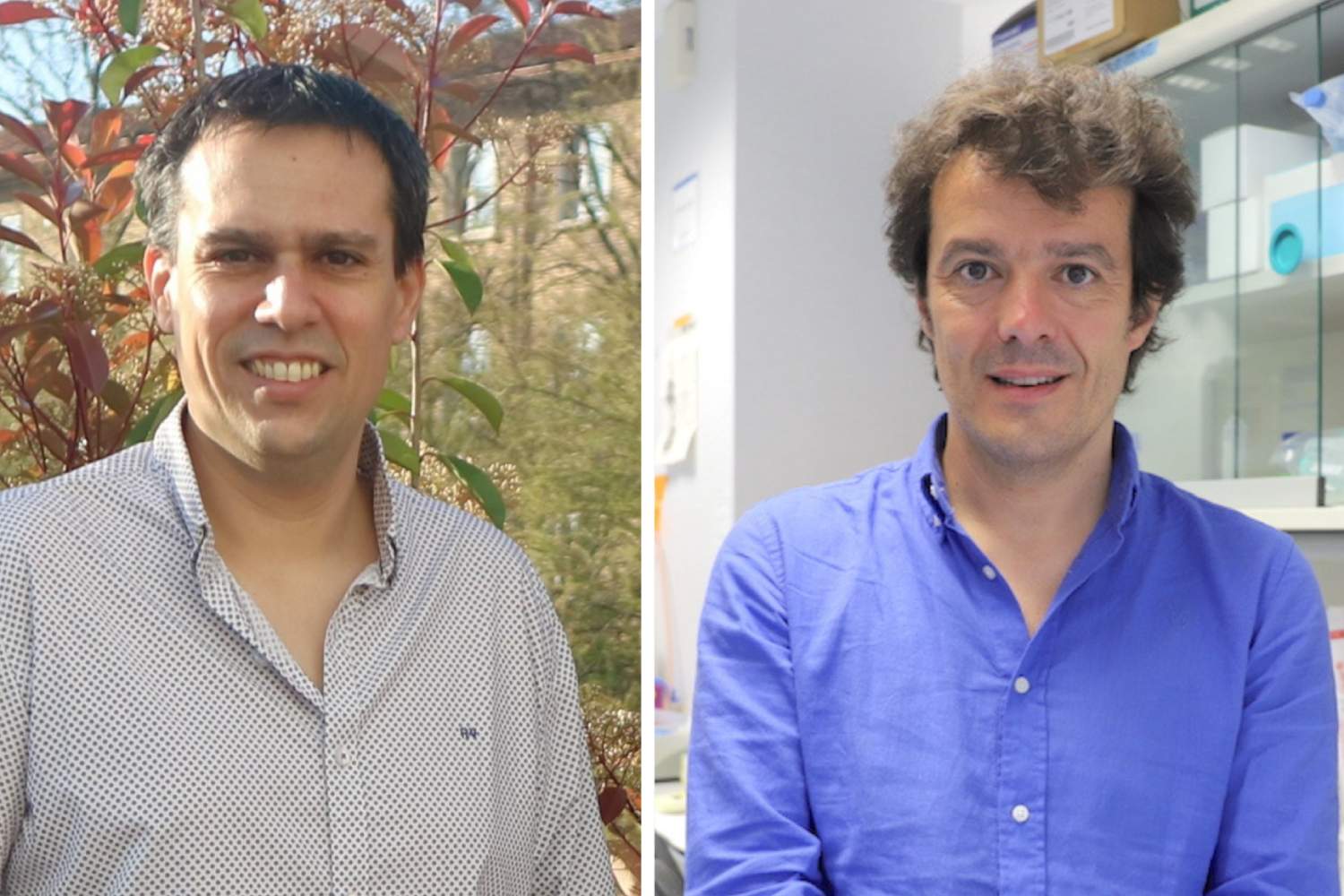 Los autores principales del estudio Diego Sánchez, del IISA, y Pablo Menéndez, del IJC.